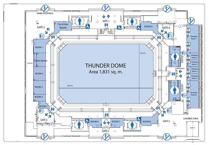 Thunder Dome 1st Floor Plan
