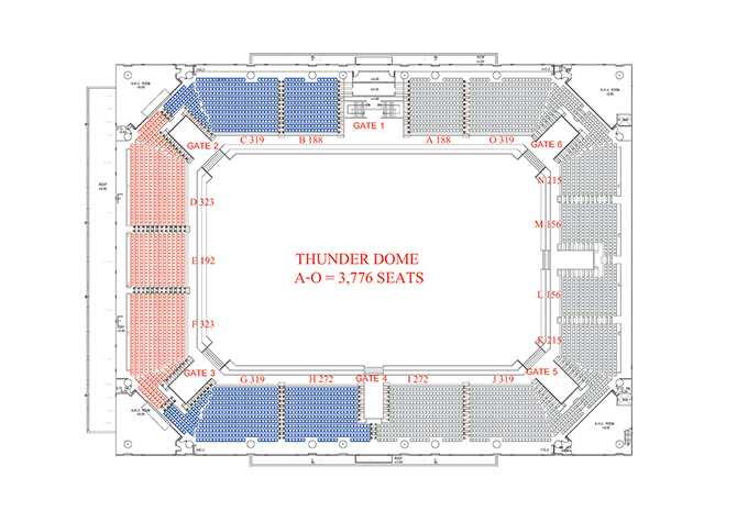 Thunder Dome 2nd Floor Plan